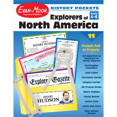 E-book: History Pockets: Explorers of North America, Grades 4-6 - Teacher Reproducibles, E-book